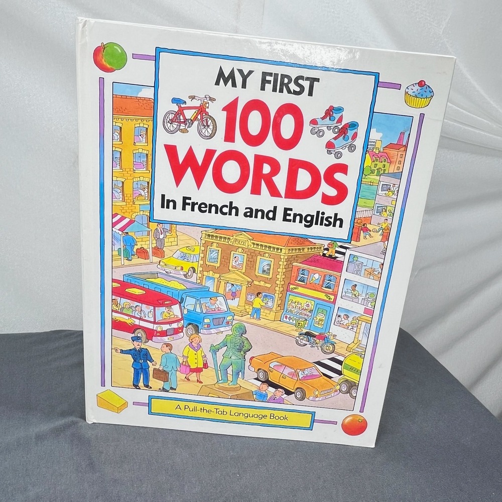 Simon & Schuster My First 100 Words French English Pull-Tab Book 1993 Vintage